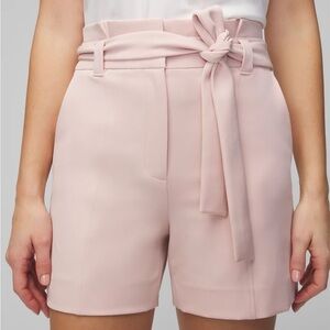 Women's Pink Tie-Waist Shorts